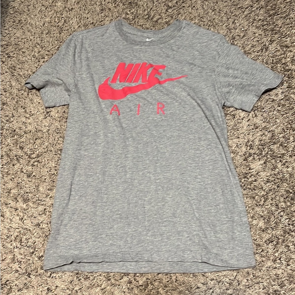 Red And Gray Reflective Nike T-Shirt